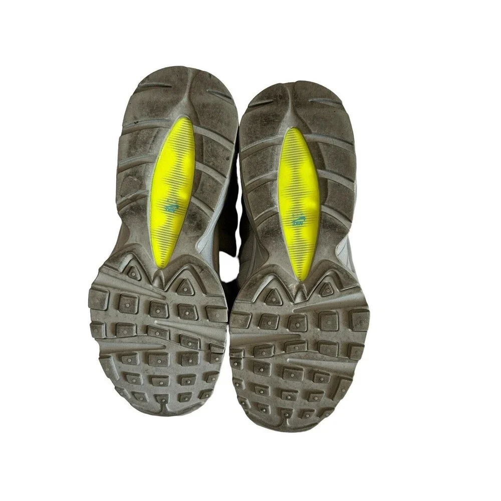 Nike Air Max '95 Womens  Gray Yellow Blue  Retro Running Athletic Sneake…